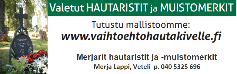 Vaihtoehtohautakivelle.fi - Merjarit- hautamuistomerkit Vaihtoehtohautakivelle.fi - Merjarit Ky